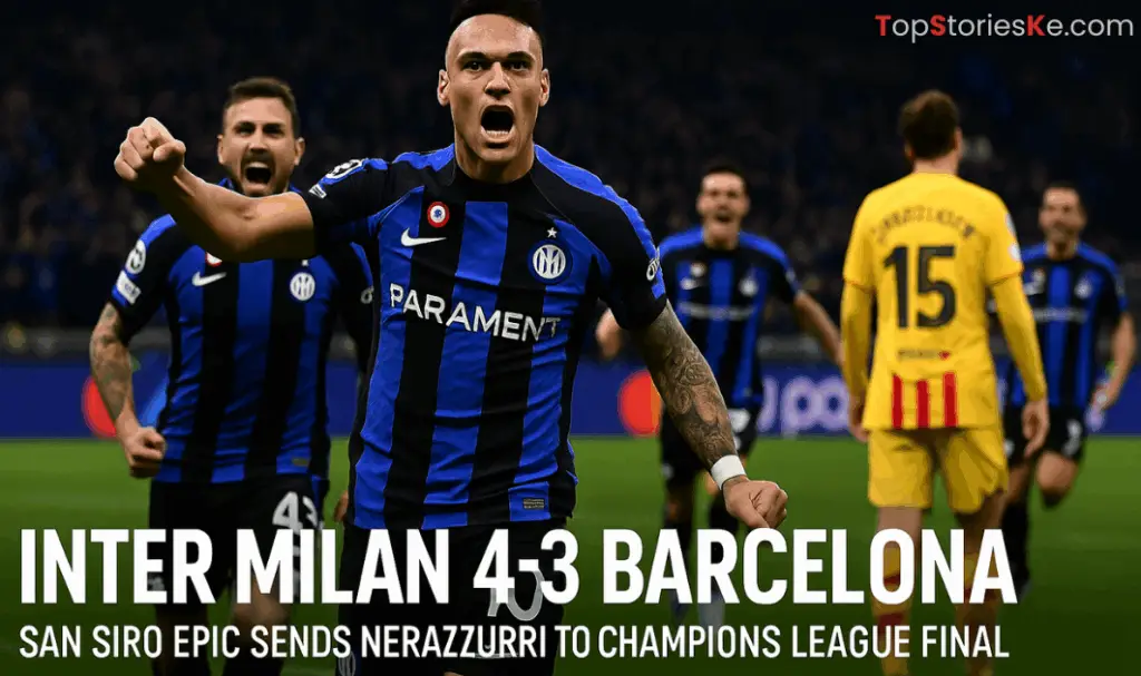 Inter Milan Stuns Barcelona in Epic Champions League Clash to Reach Final