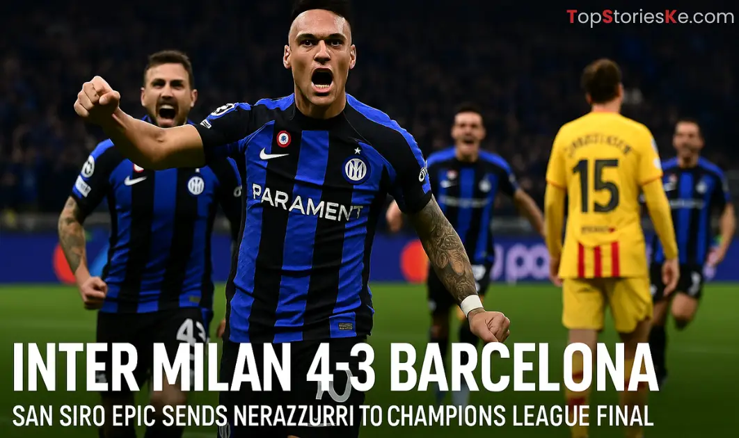 Inter Milan Stuns Barcelona in Epic Champions League Clash to Reach Final